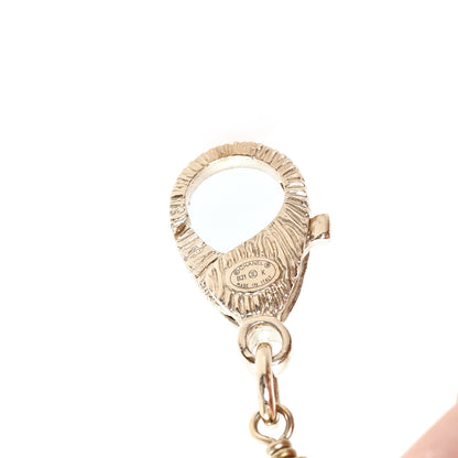Chanel Pearl Crystal CC Short Necklace Gold 4 of 5