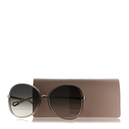 Chloe Oversized Round Sunglasses CH0030S Gold Grey 8 of 8