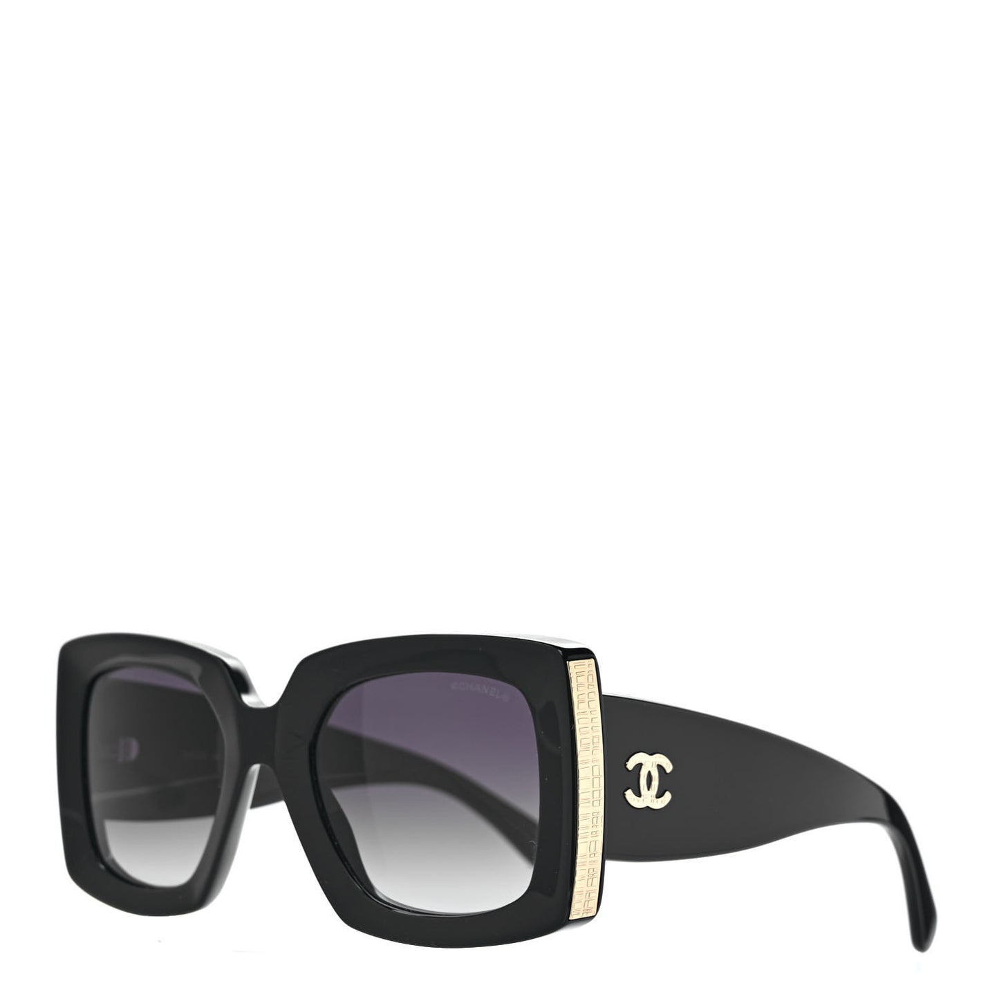 Acetate Rectangle Sunglasses 5435 Black