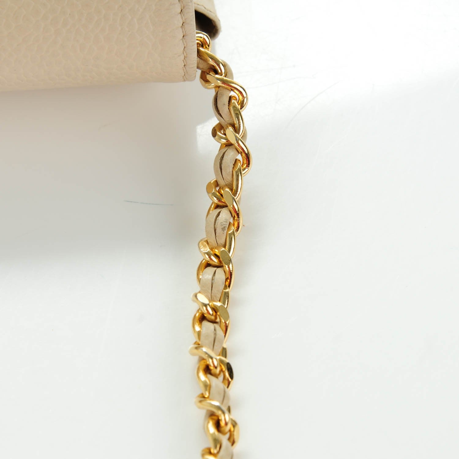 Chanel Caviar Timeless CC Wallet On Chain WOC Beige Clair 10 of 10
