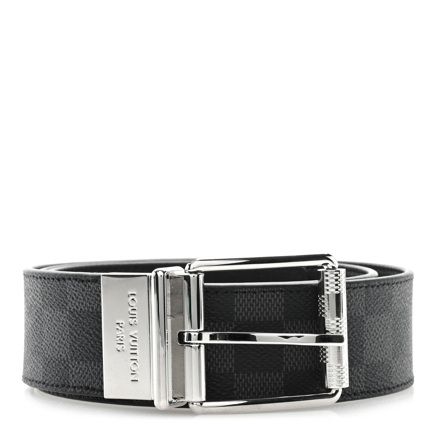 Damier Graphite Calfskin Belt 90/36 Black