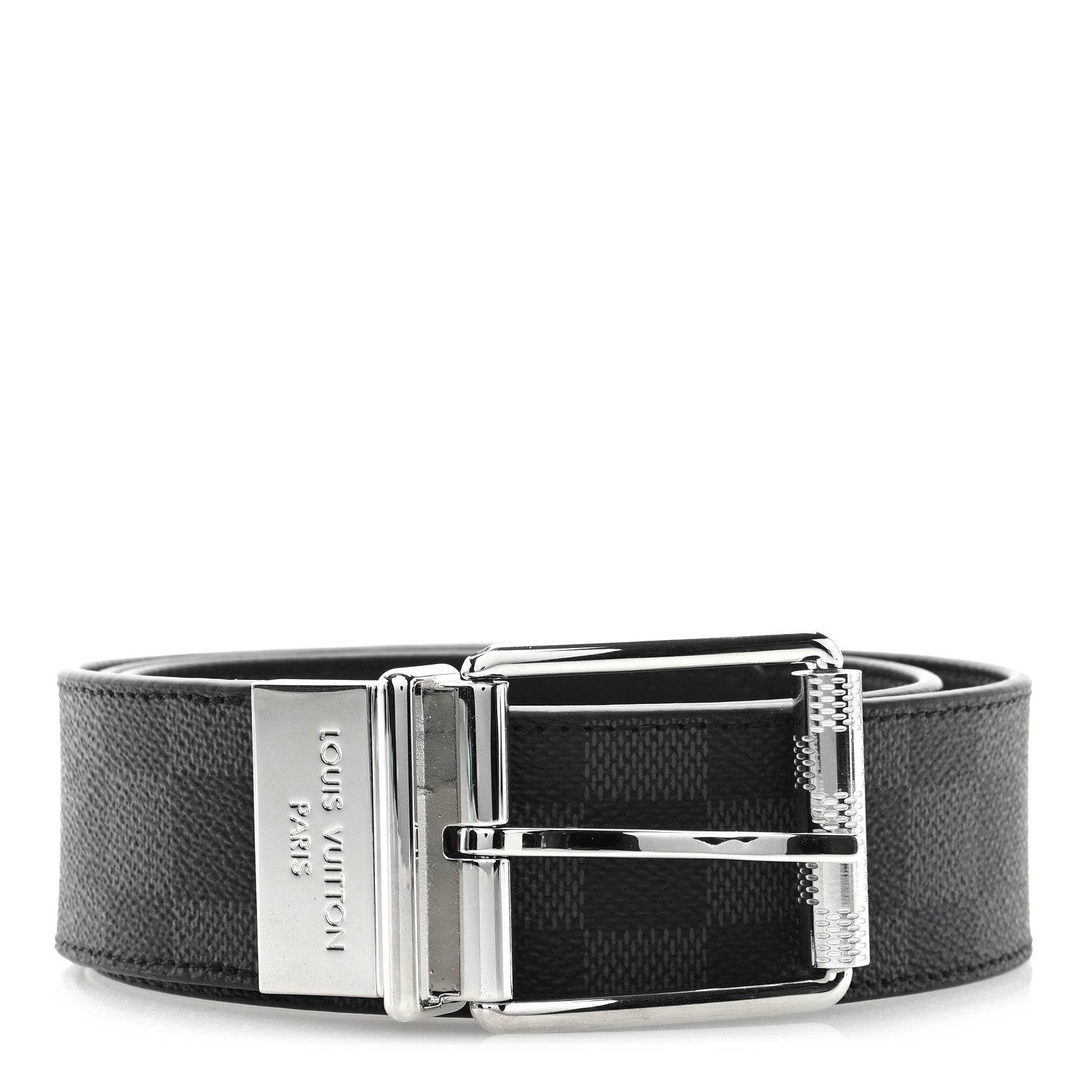 Louis Vuitton Damier Graphite Calfskin Belt 90/36 Black 1 of 4