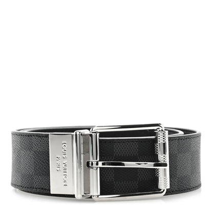 Louis Vuitton Damier Graphite Calfskin Belt 90/36 Black 1 of 4