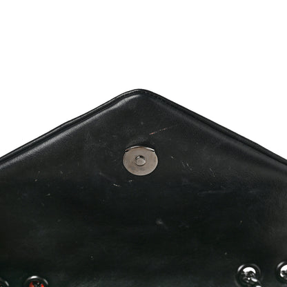 Saint Laurent Calfskin Y Quilted Monogram Monochrome Small Loulou Chain Satchel Black 10 of 14