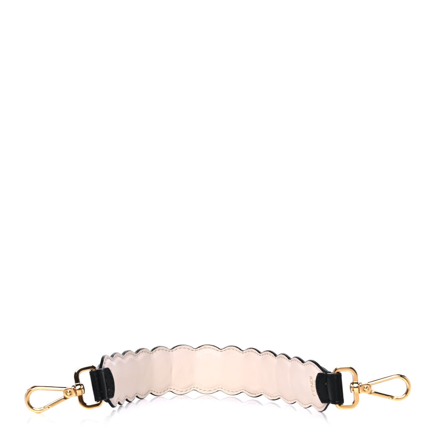 Calfskin Crystal Embellished Mini Strap You Black Camelia