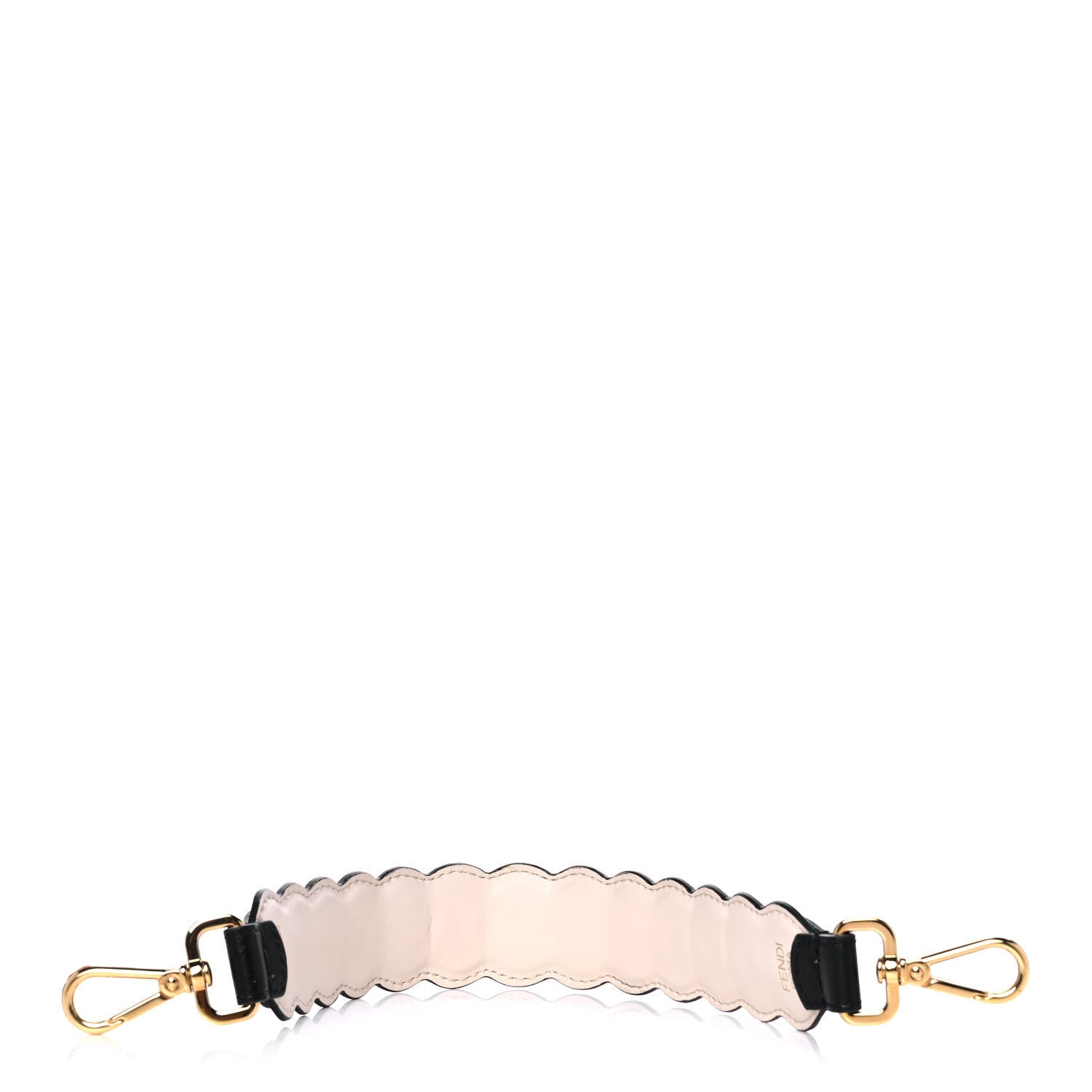 Fendi Calfskin Crystal Embellished Mini Strap You Black Camelia 2 of 7