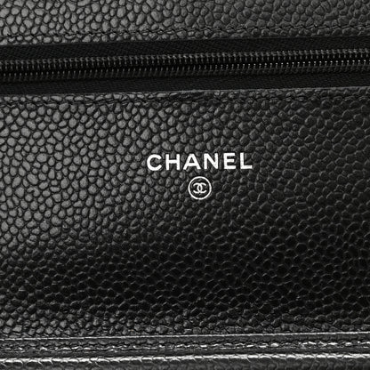 Chanel Caviar Quilted Wallet On Chain WOC Black 6 of 11