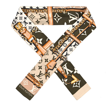 Louis Vuitton Silk Monogram Giant Confidential Bandeau Kaki 1 of 3