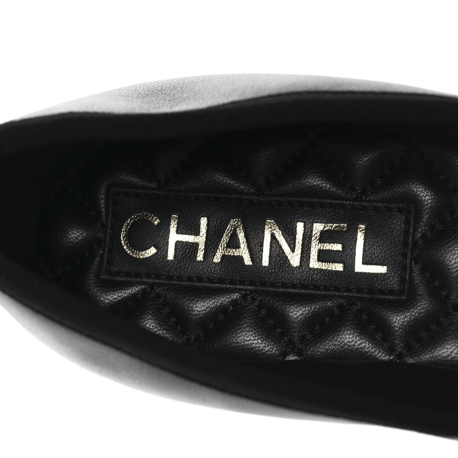 Chanel Lambskin Mary Jane Flats 37.5 Black 9 of 11