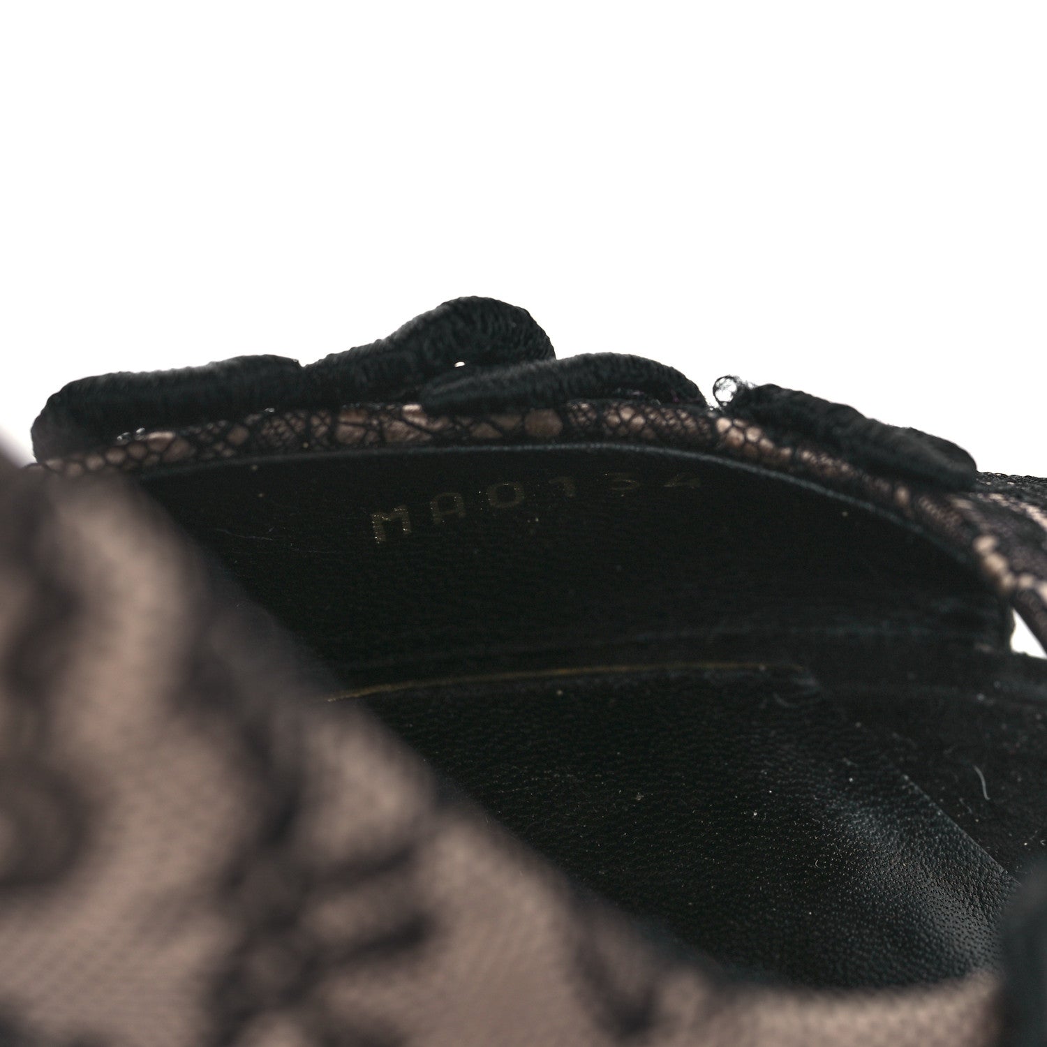 Louis Vuitton Lace D'Orsay Peep Toe Pumps 39 Beige Black 9 of 9