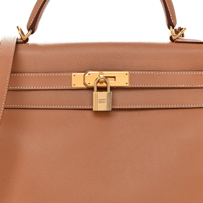 Hermes Courchevel Kelly Retourne 32 Naturelle 8 of 16