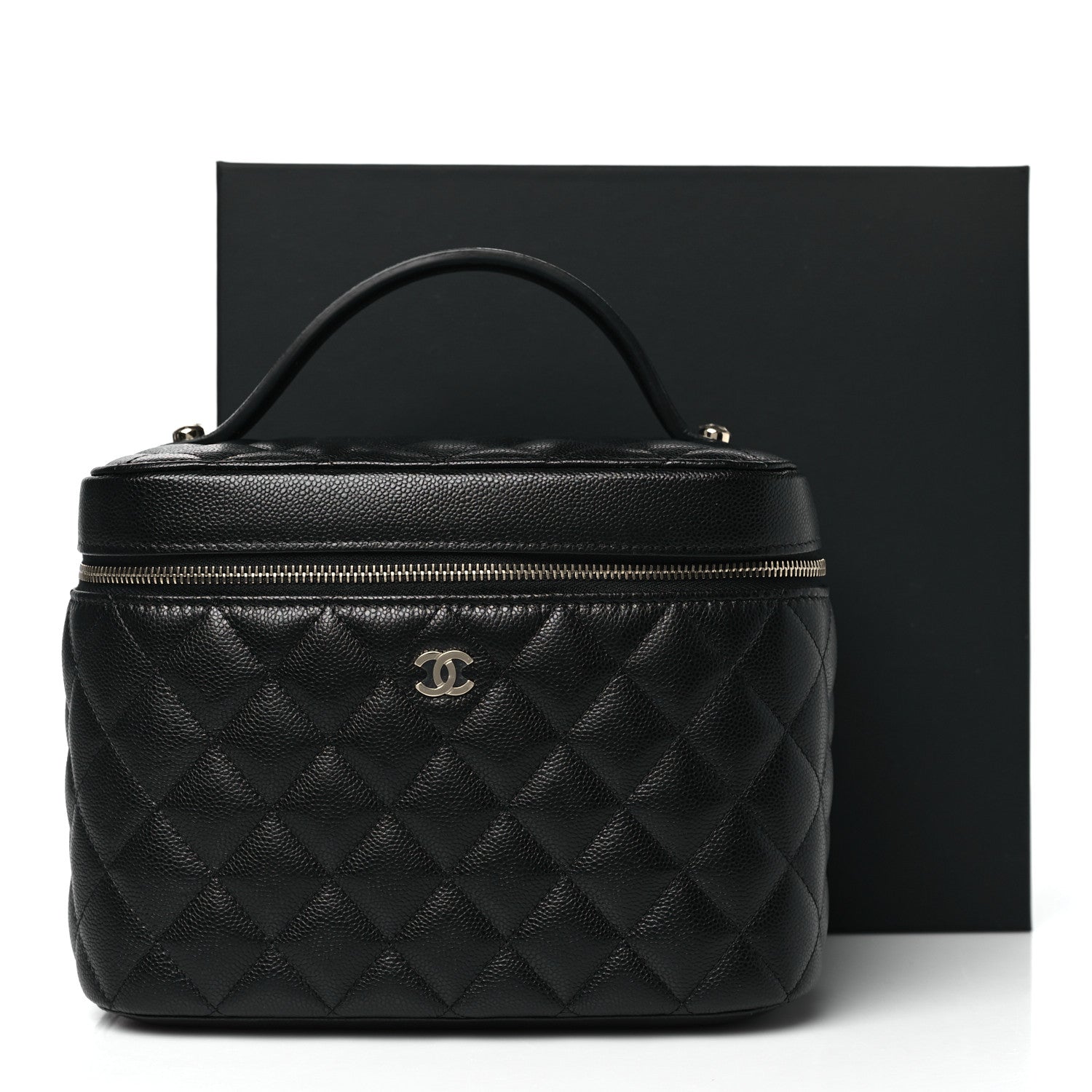 Chanel Caviar Quilted Large Vanity Pouch Black 11 of 11