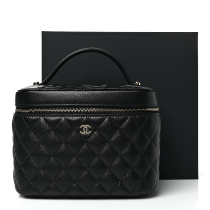 Chanel Caviar Quilted Large Vanity Pouch Black 11 of 11