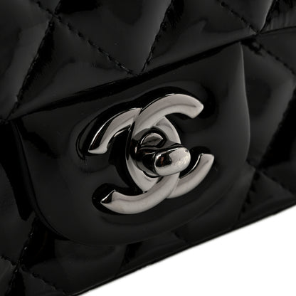Chanel Patent Calfskin Quilted Mini Square Flap Black 11 of 11