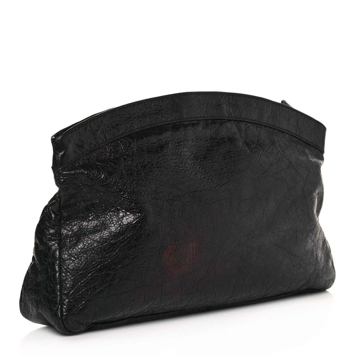 Agneau Giant 12 Gold Hardware Premier Clutch Black