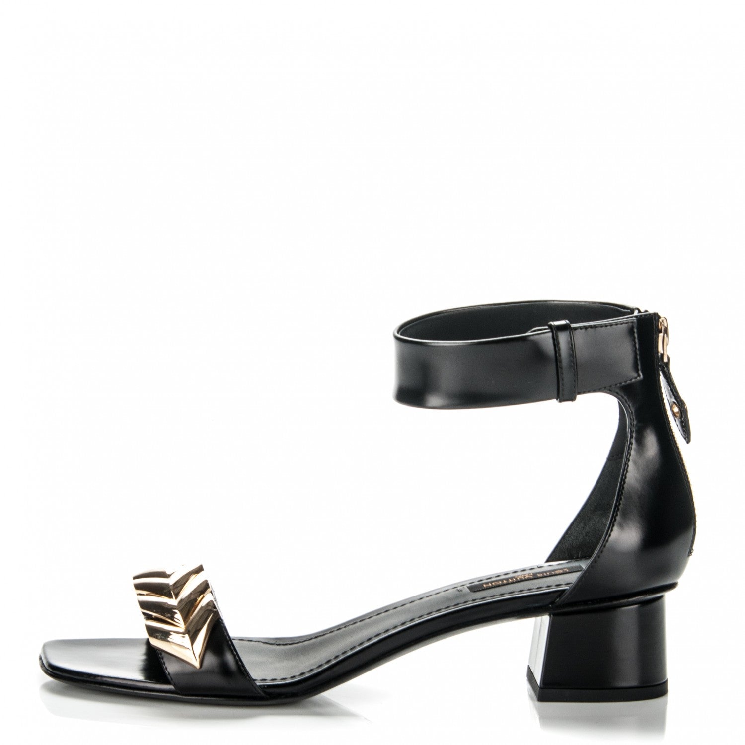 Louis Vuitton Calfskin Westbound Sandal 38 Black 1 of 6