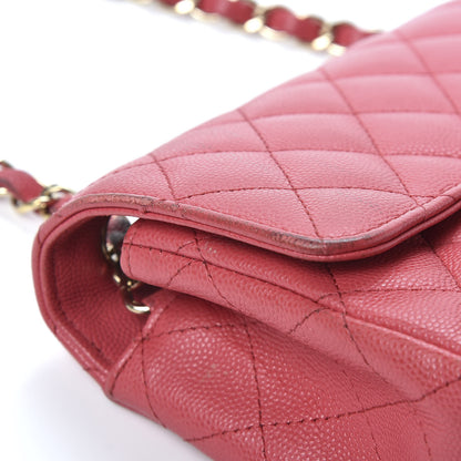 Chanel Caviar Quilted Mini Rectangular Flap Red 8 of 14