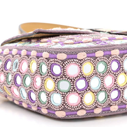 Fendi Elaphe Mirror Specchietti Embroidered Re-Edition Baguette Multicolor 9 of 11