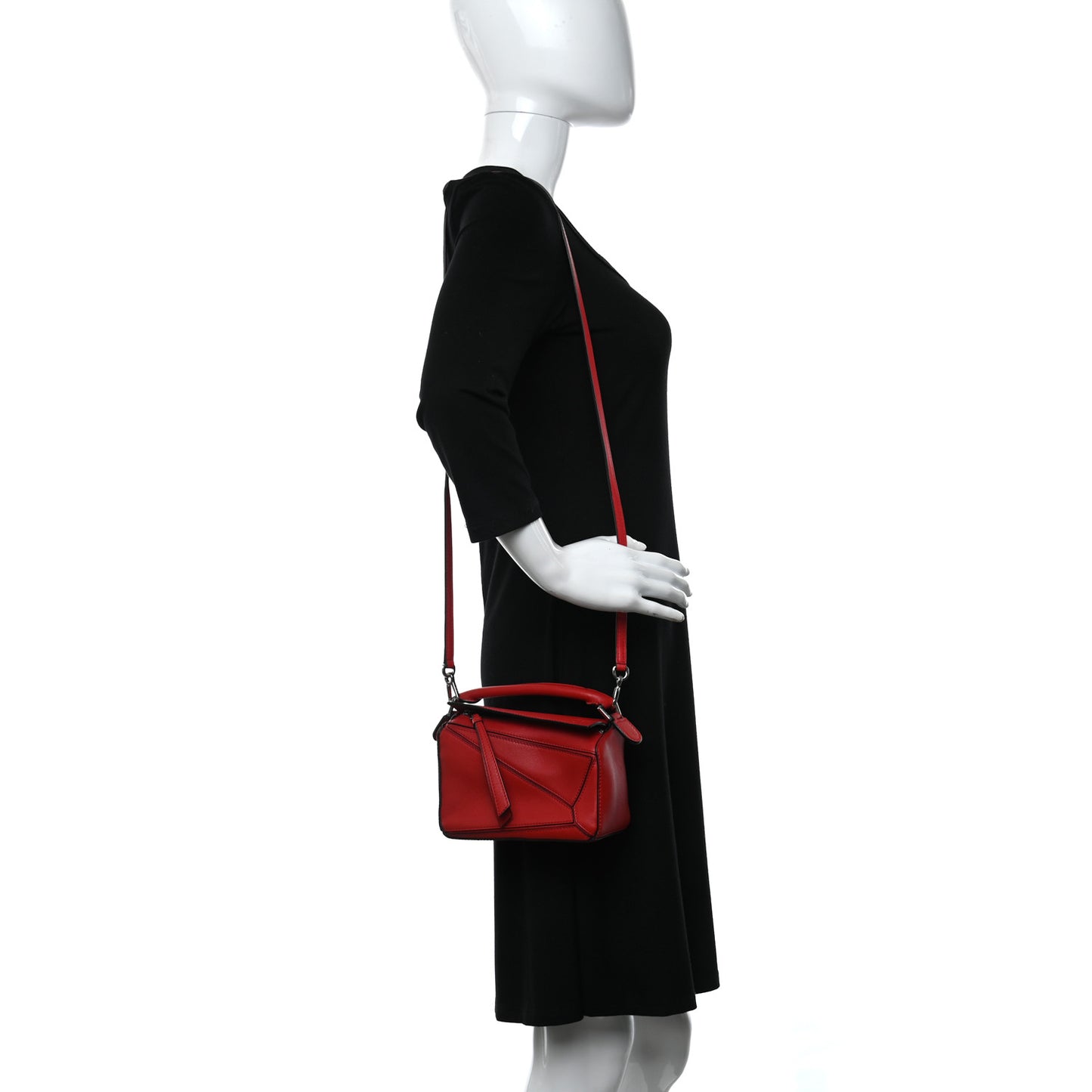 Calfskin Mini Puzzle Bag Pomodoro