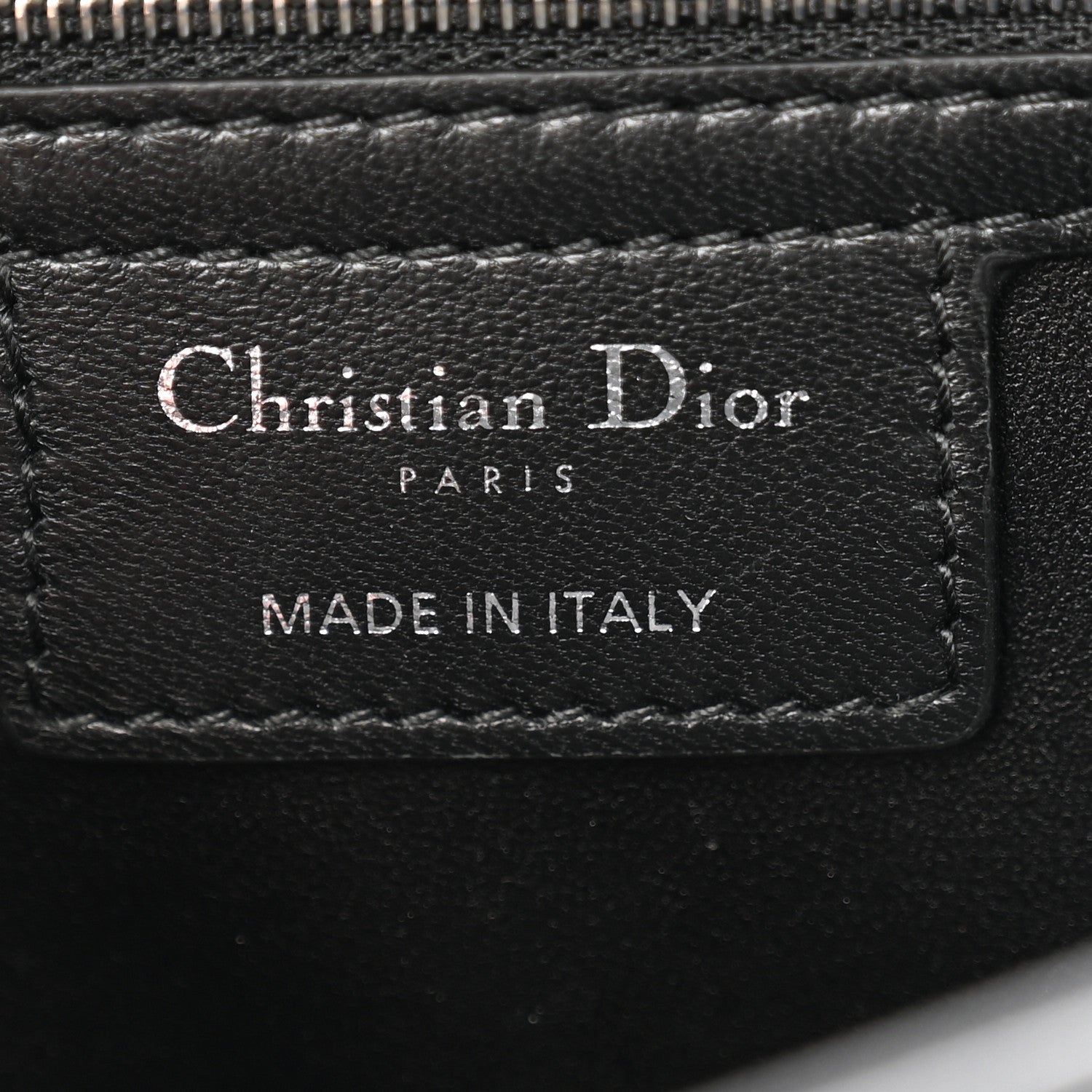 Christian Dior Calfskin Macrocannage Medium Caro Bag Black 6 of 11