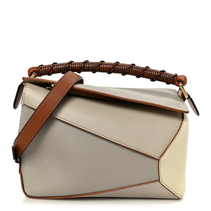 Loewe Calfskin Small Puzzle Edge Bag Ghost Soft White 1 of 12
