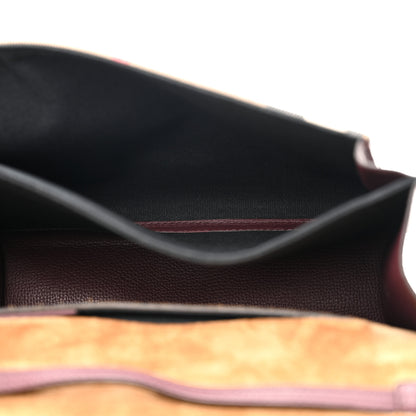Burberry Derby Calfskin House Check Small Macken Crossbody Bag Mahogany Red 5 of 16