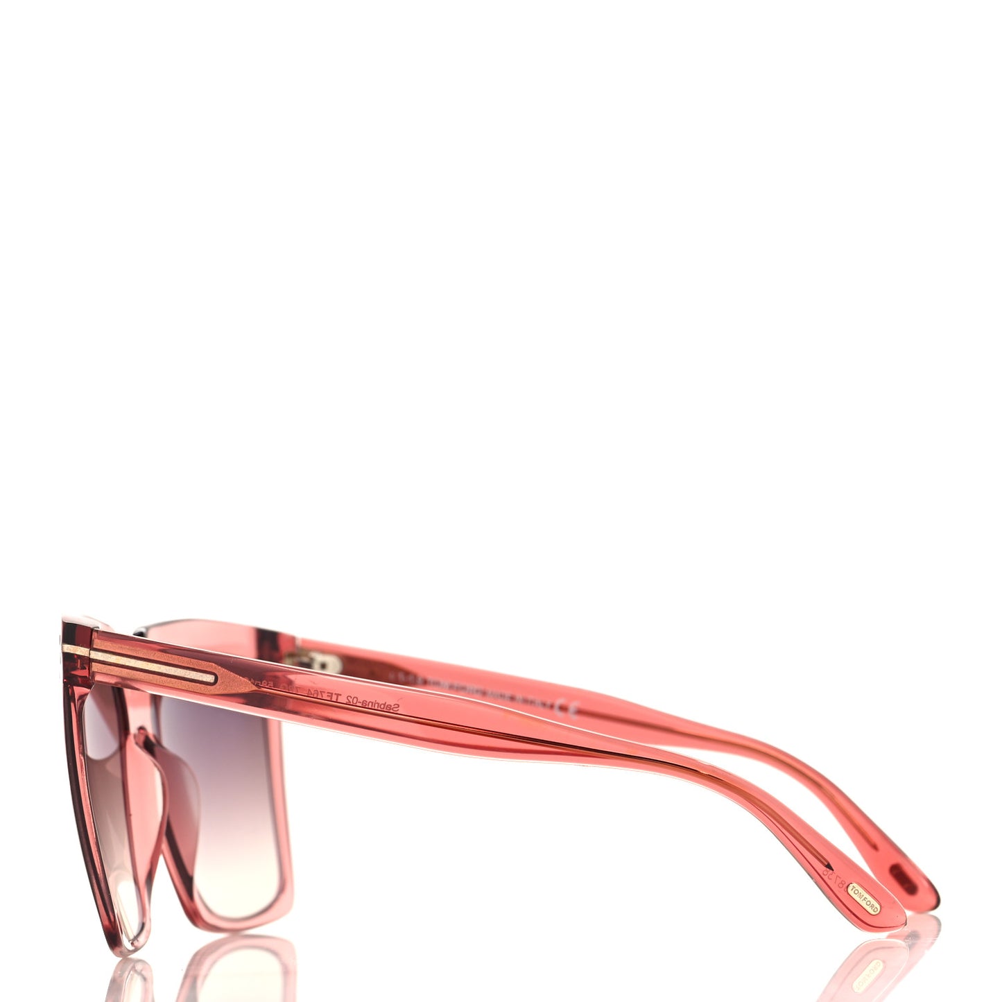 Acetate Polarized Sabrina Cat Eye Sunglasses TF764 Pink