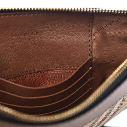 Burberry Horseferry Check Peyton Crossbody Clutch Bag Brown 8 of 12