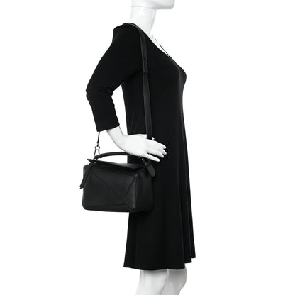 Loewe Calfskin Small Puzzle Bag Black 2 of 11