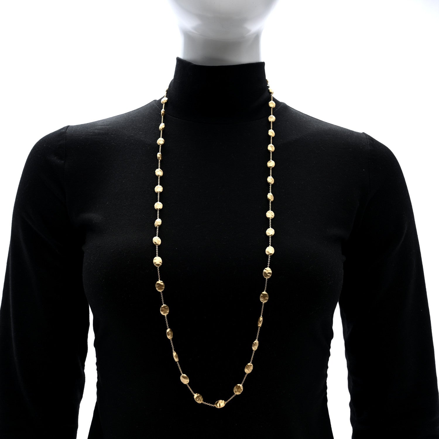 Marco Bicego 18K Yellow Gold Siviglia Long Necklace 2 of 4
