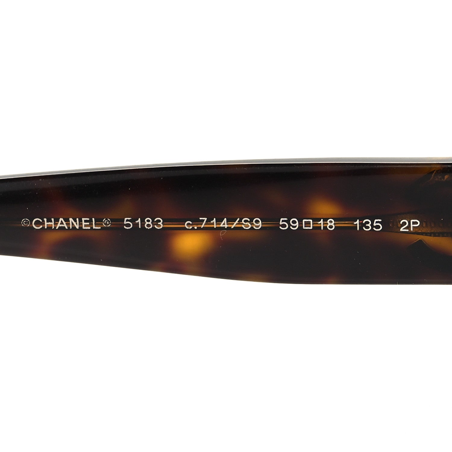 Chanel Acetate Polarized CC Sunglasses 5183 Tortoise 5 of 8
