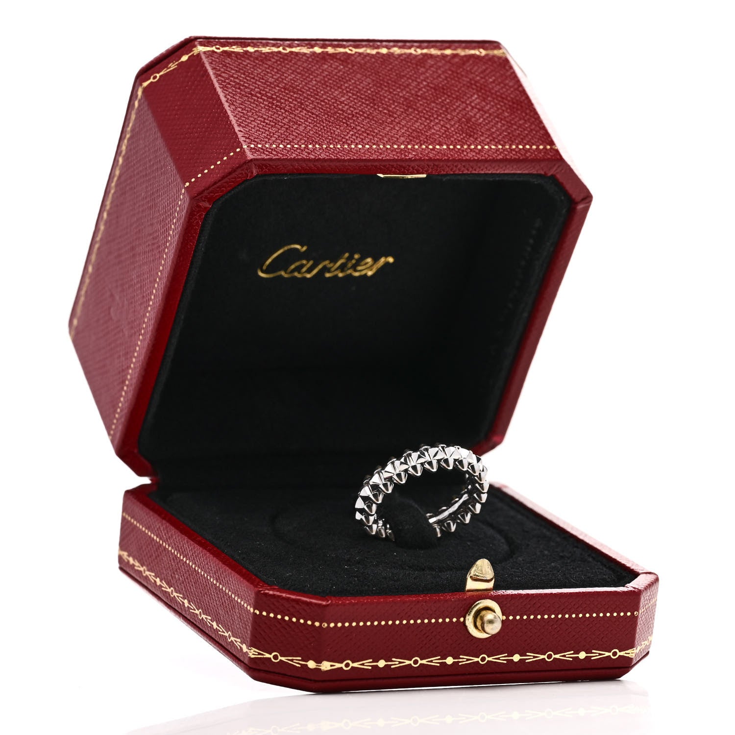 Cartier 18K White Gold SM Clash De Cartier Ring 52 6 5 of 5