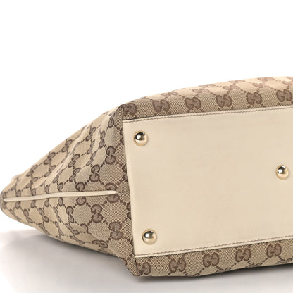 Gucci Monogram Medium New Britt Tote Off White 8 of 9