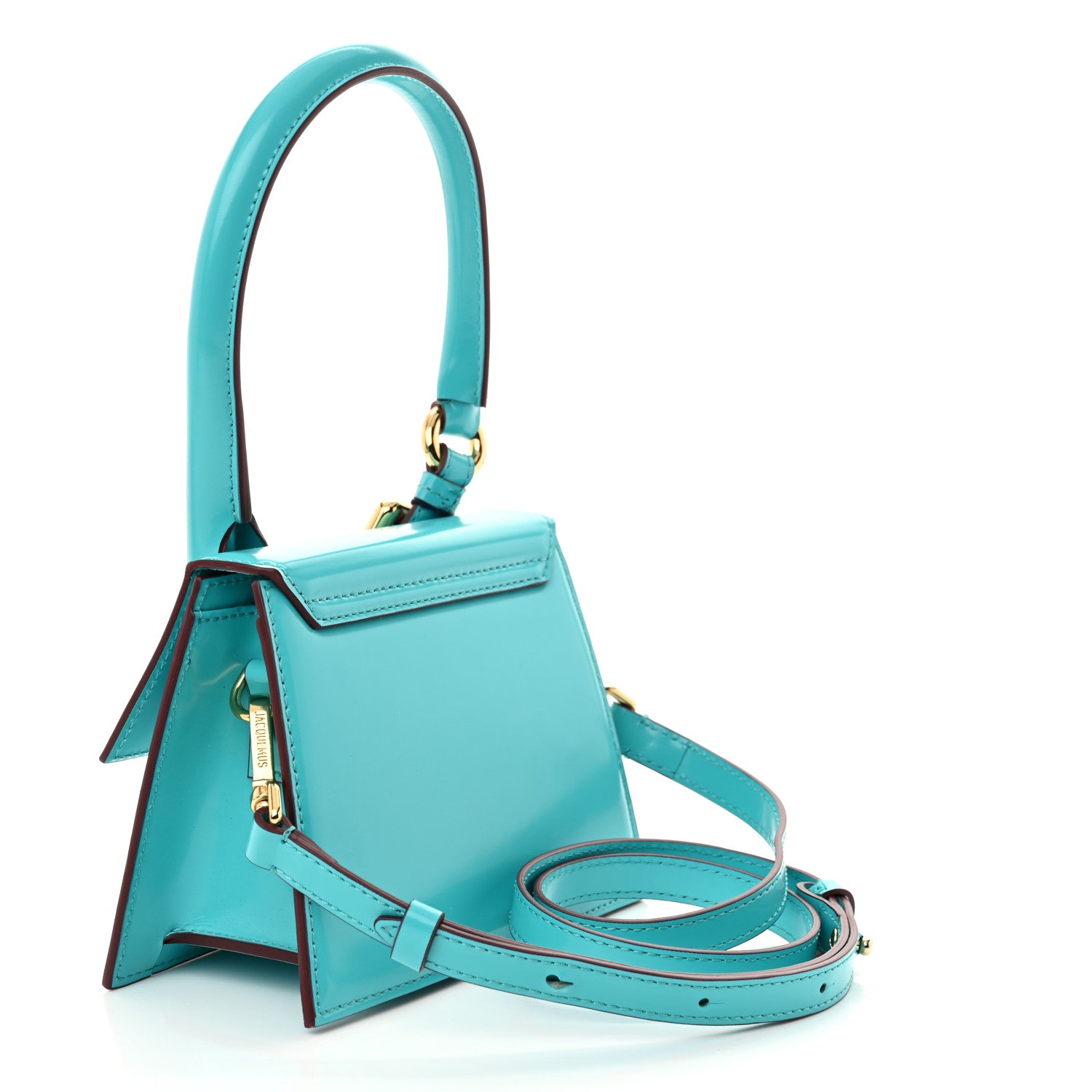 Jacquemus Smooth Calfskin Le Chiquito Boucle Moyen Turquoise 3 of 11