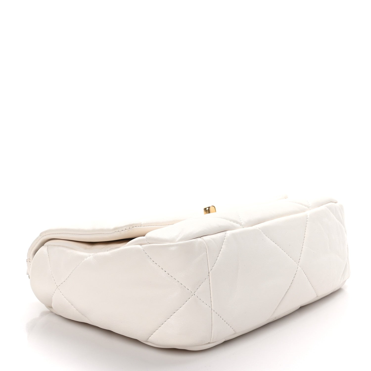 Chanel Lambskin Quilted Medium Chanel 19 Flap White 4 of 10