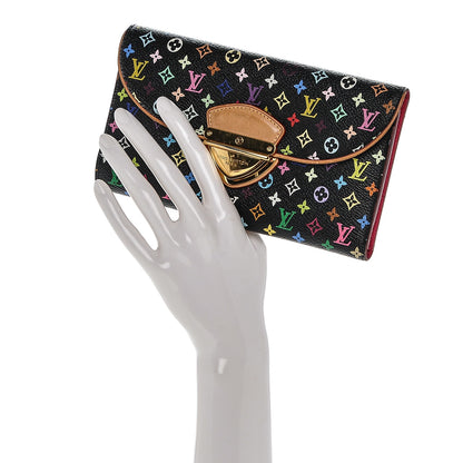 Louis Vuitton Monogram Multicolor Eugenie Wallet Black Grenade 2 of 6
