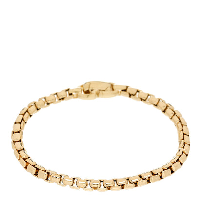 David Yurman 18K Yellow Gold 5mm Box Chain Bracelet 1 of 3