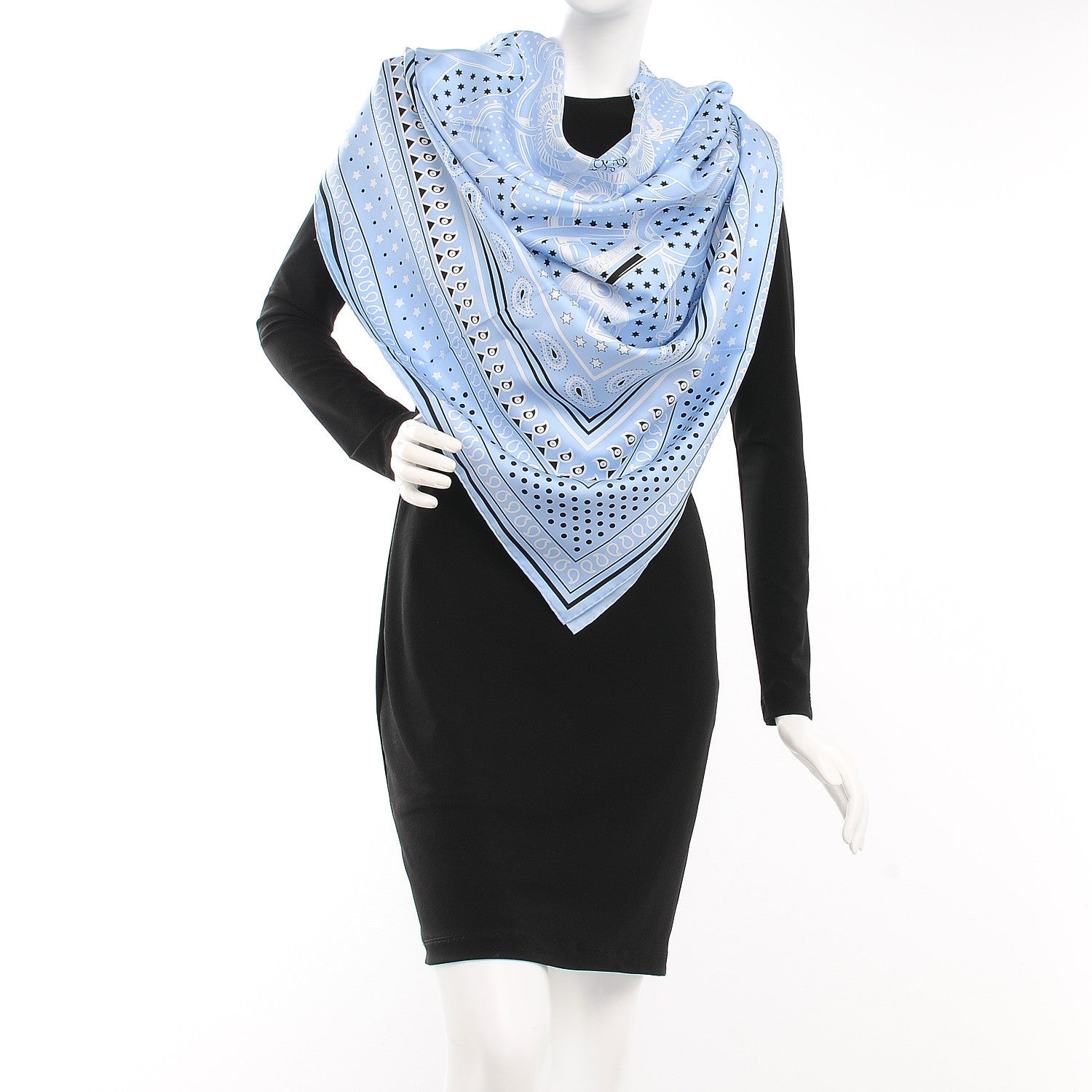 Hermes Silk Eperon D'Or Bandana Sellier Shawl 140 2 of 5