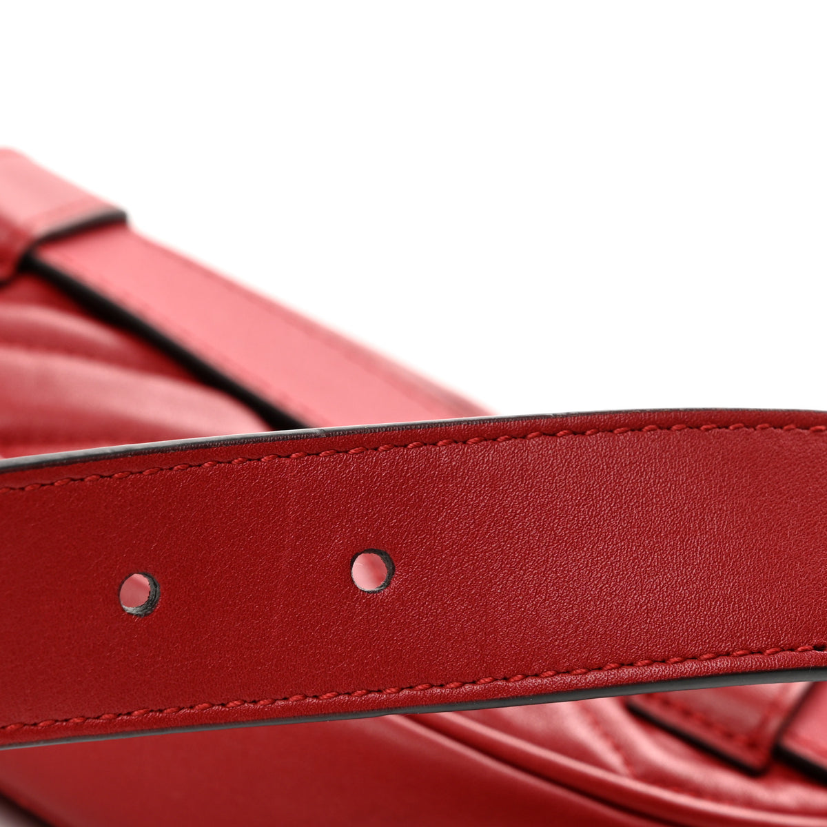 Calfskin Matelasse GG Marmont Belt Bag 85 34 Hibiscus Red