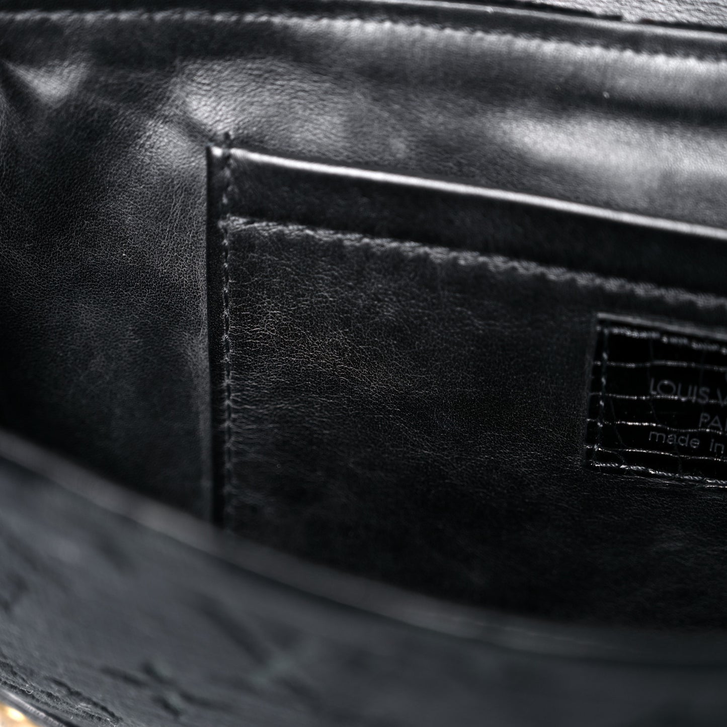 Monogram Velours Alligator Irvine Black