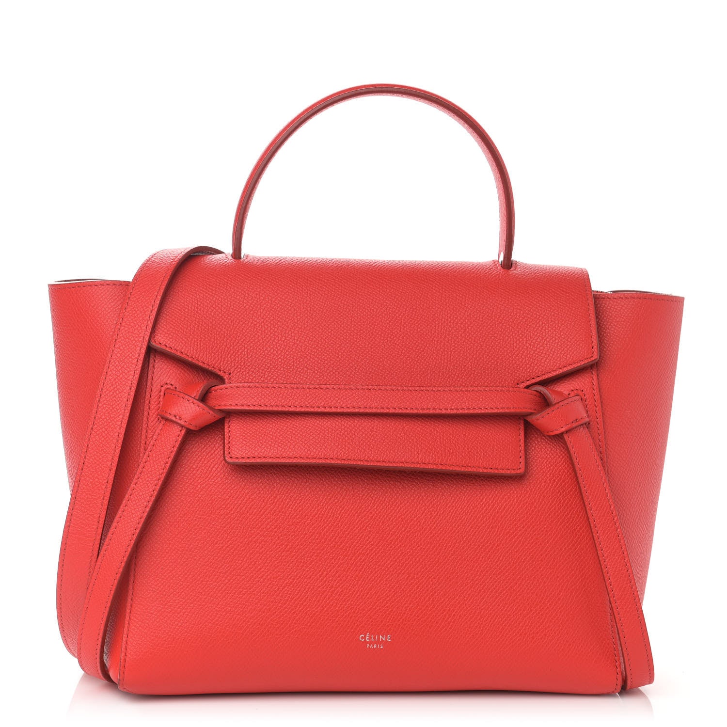 Celine Grained Calfskin Micro Belt Bag Bright Red 1 of 11