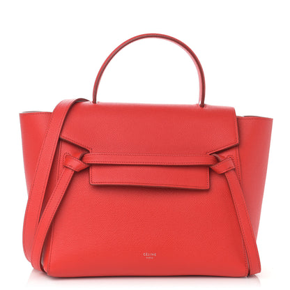 Celine Grained Calfskin Micro Belt Bag Bright Red 1 of 11