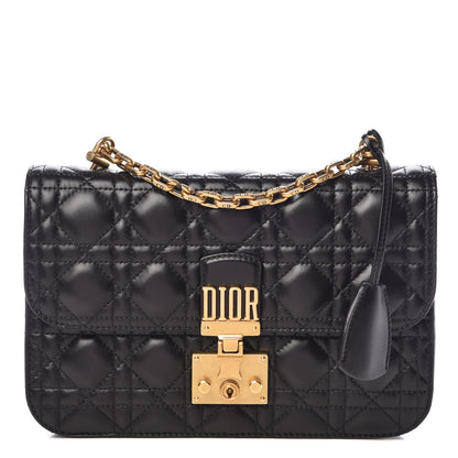 Christian Dior Lambskin Cannage Large Dioraddict Flap Bag Black 1 of 14