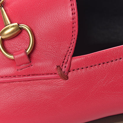 Gucci Lambskin Womens Brixton Horsebit Loafers 39.5 Hot Pink 8 of 12