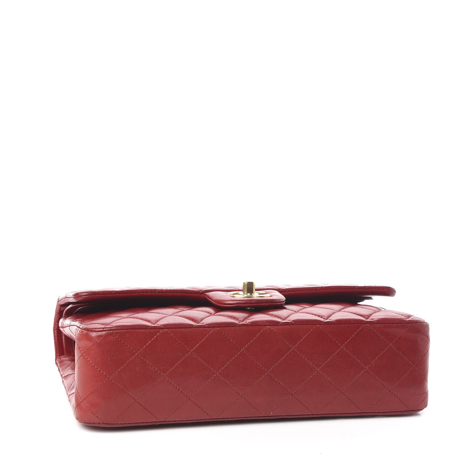 Chanel Lambskin Quilted Medium Double Flap with Charms Red 4 of 18