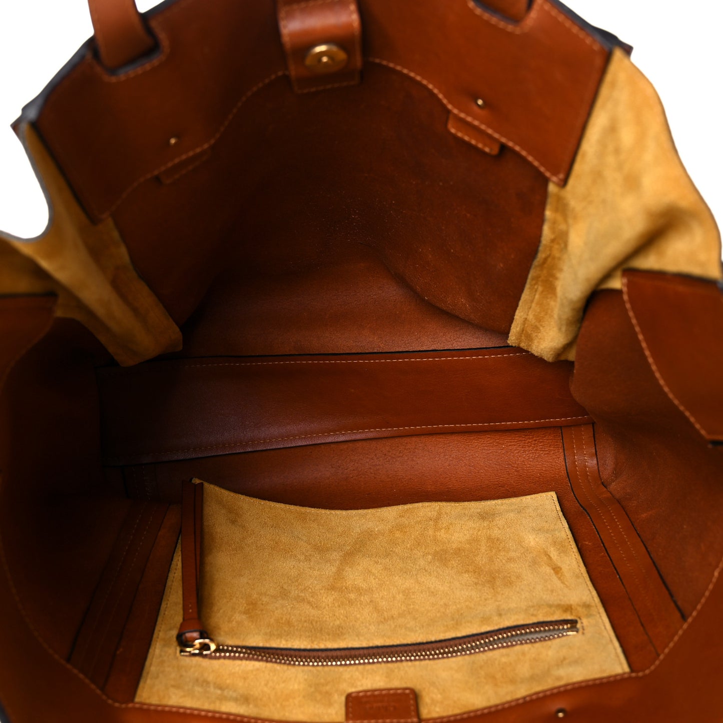 Smooth Calfskin Medium Milo Shopping Tote Caramel
