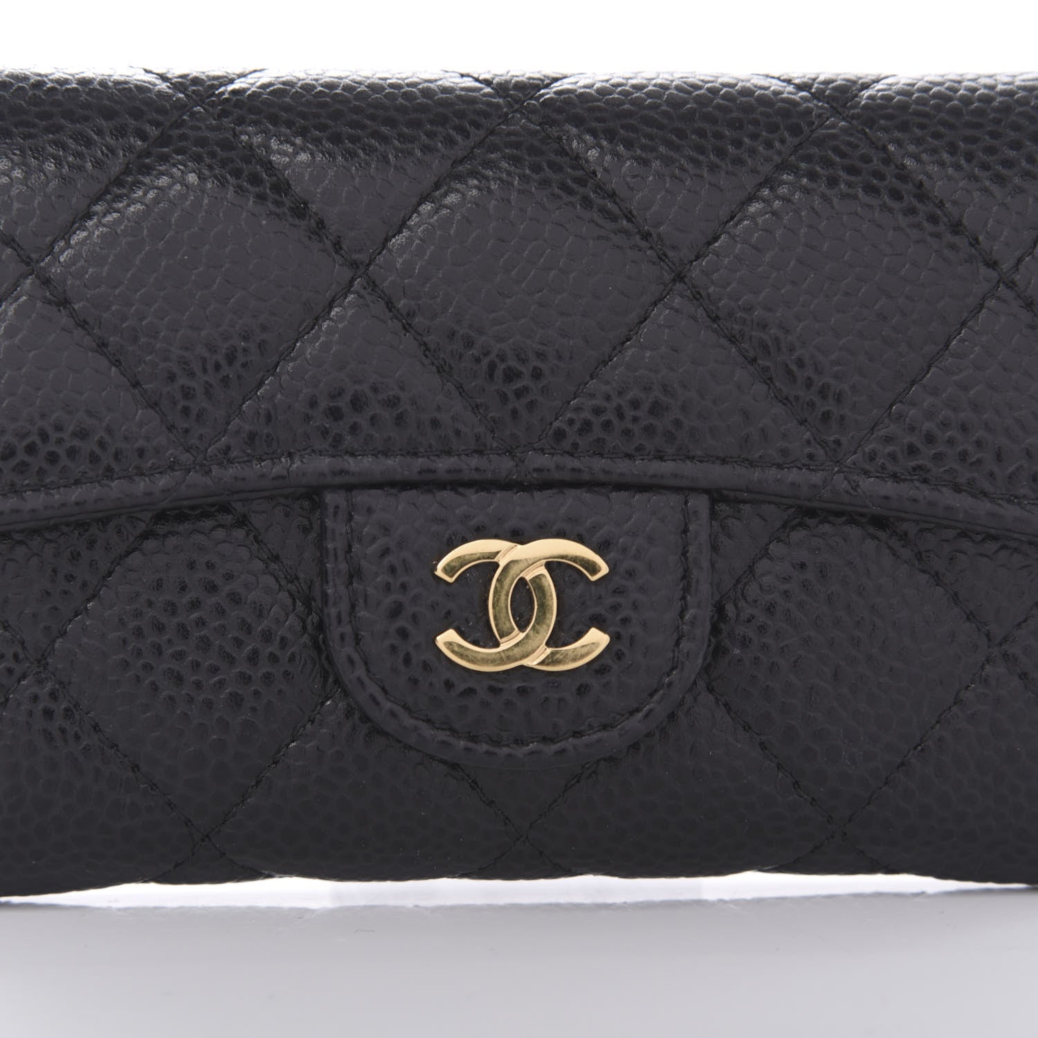 Chanel Caviar Quilted Flap Card Holder Black 11 of 12