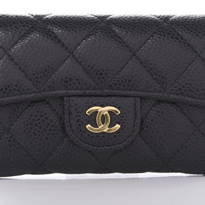 Chanel Caviar Quilted Flap Card Holder Black 11 of 12