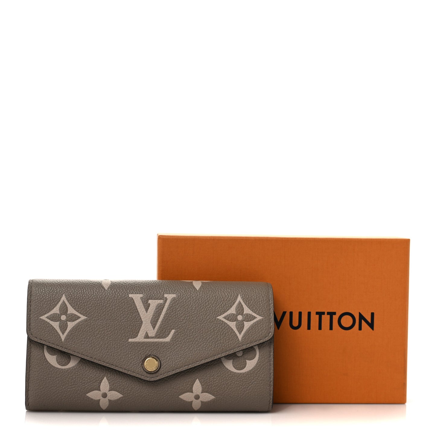 Empreinte Monogram Giant Sarah Wallet Tourterelle Creme