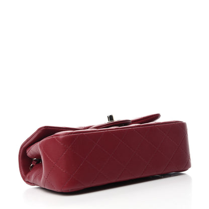 Chanel Lambskin Quilted Mini Rectangular Flap Burgundy 4 of 11